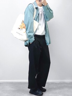 「MAISON KITSUNE」｜「アイテム（その他）」を使った、gakuさん（メンズ・173cm）の秋コーディネート