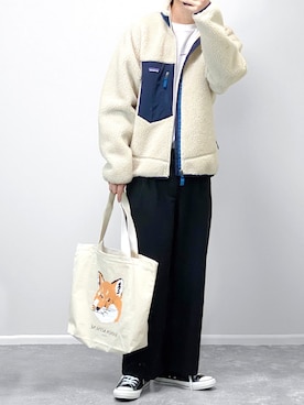 「MAISON KITSUNE」｜「アイテム（ブルゾン）」を使った、gakuさん（メンズ・173cm）の秋コーディネート
