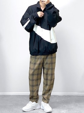 「運動会」｜「アイテム（ブルゾン）」を使った、gakuさん（メンズ・173cm）の秋コーディネート