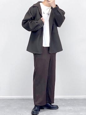 「Dr. Martens（ドクターマーチン）のアイテム（その他シューズ）」を使った、gakuさん（メンズ・173cm）の秋コーディネート