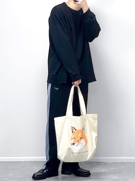 「MAISON KITSUNE」｜「アイテム（その他）」を使った、gakuさん（メンズ・173cm）の冬コーディネート