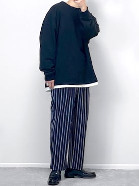 「アイテム（Tシャツ/カットソー）」を使った、gakuさん（メンズ・173cm）の冬コーディネート
