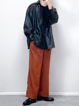「apres jour mignon（アプレジュールミニョン）のアイテム（パンツ）」を使った、gakuさん（メンズ・173cm）の春コーディネート