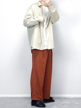 「apres jour mignon（アプレジュールミニョン）のアイテム（パンツ）」を使った、gakuさん（メンズ・173cm）の春コーディネート