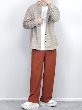 「apres jour mignon（アプレジュールミニョン）のアイテム（パンツ）」を使った、gakuさん（メンズ・173cm）の春コーディネート