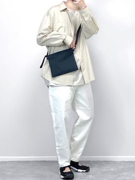 「welleg（ウェレッグ）のアイテム（ソックス/靴下）」を使った、gakuさん（メンズ・173cm）の春コーディネート