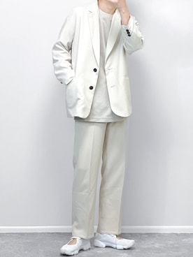 「apres jour mignon（アプレジュールミニョン）のアイテム（テーラードジャケット）」を使った、gakuさん（メンズ・173cm）の春コーディネート