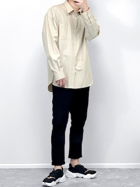 「welleg（ウェレッグ）のアイテム（ソックス/靴下）」を使った、gakuさん（メンズ・173cm）の春コーディネート