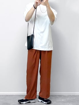 「apres jour mignon（アプレジュールミニョン）のアイテム（パンツ）」を使った、gakuさん（メンズ・173cm）の夏コーディネート