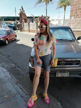 「shein」｜Faby Arroyoさん（レディース・175cm）の春コーディネート