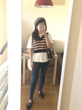 「LAP（ラップ）のアイテム」を使った、Ravine Yangさん（レディース・155cm）の秋コーディネート