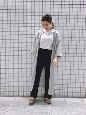 「シアーワンピース」｜「アイテム（その他シューズ）」を使った、♪さん（レディース・150cm）の秋コーディネート