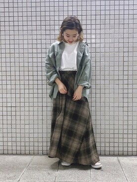 「Samansa Mos2 blue（サマンサモスモスブルー）のアイテム（その他アウター）」を使った、♪さん（レディース・150cm）の秋コーディネート