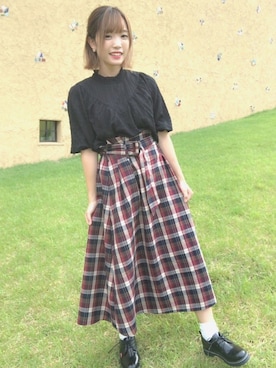 「Lattice（Lattice）のアイテム（アクセサリー）」を使った、ayanoさん（レディース・157cm）の秋コーディネート