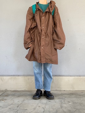 「Dr. Martens（ドクターマーチン）のアイテム（モカシン/デッキシューズ）」を使った、ban1999さん（メンズ・169cm）の春コーディネート
