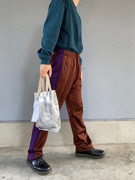 「Dr. Martens（ドクターマーチン）のアイテム（モカシン/デッキシューズ）」を使った、ban1999さん（メンズ・169cm）の春コーディネート