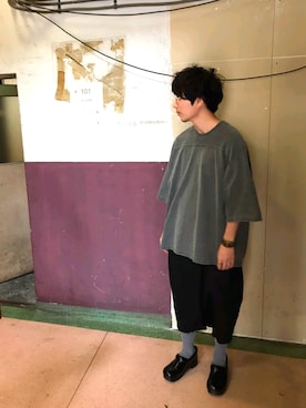 「dansko（ダンスコ）のアイテム（ローファー）」を使った、deislerさん（メンズ・169cm）の秋コーディネート