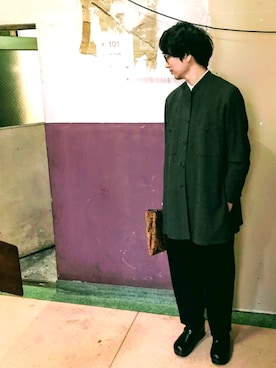 「KICS DOCUMENT.（キクス ドキュメント）のアイテム（トップス）」を使った、deislerさん（メンズ・169cm）の秋コーディネート