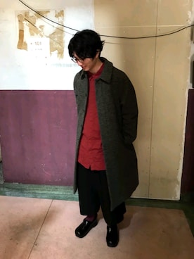 「confect（コンフォクト）のアイテム（その他アウター）」を使った、deislerさん（メンズ・169cm）の冬コーディネート