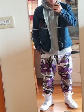 「ROTHCO（ロスコ）のアイテム（チノパンツ）」を使った、迷迷茫茫的猫猫鱼さん（メンズ・178cm）の夏コーディネート