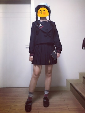 「JK」｜「アイテム（財布/小物）」を使った、西维因さん（レディース・163cm）の秋コーディネート