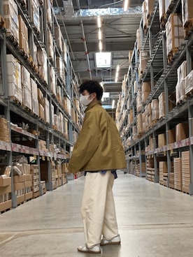 「RYO TAKASHIMA（リョウタカシマ）のアイテム（ブルゾン）」を使った、Hirokiさん（メンズ・172cm）の冬コーディネート