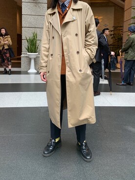 「NANO universe（ナノユニバース）のアイテム（マウンテンパーカー）」を使った、47さん（メンズ・177cm）の春コーディネート