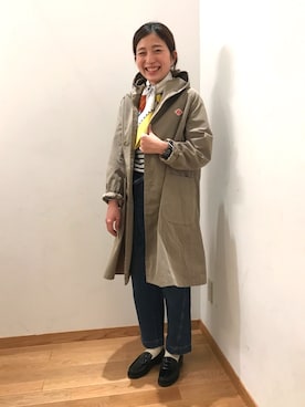 「Paraboot」｜「アイテム（その他アウター）」を使った、大宮ルミネ店 スタッフさん（レディース・156cm）の冬コーディネート