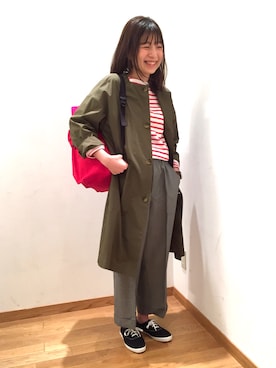 「Keds（ケッズ）のアイテム」を使った、大宮ルミネ店 スタッフさん（レディース・155cm）の春コーディネート