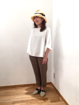 大宮ルミネ店 スタッフさん（レディース・156cm）の春コーディネート