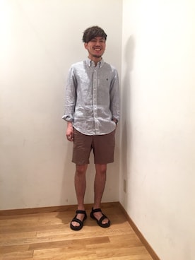 「GYMPHLEX（ジムフレックス）のアイテム」を使った、大宮ルミネ店 スタッフさん（メンズ・170cm）の春コーディネート