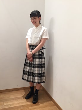 「SANDERS（サンダース）のアイテム」を使った、大宮ルミネ店 スタッフさん（レディース・162cm）の春コーディネート