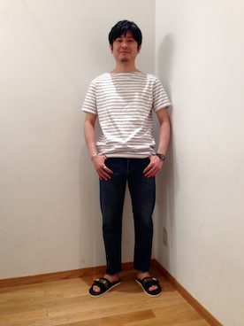 「suicoke（スイコック）のアイテム」を使った、大宮ルミネ店 スタッフさん（メンズ・171cm）の夏コーディネート