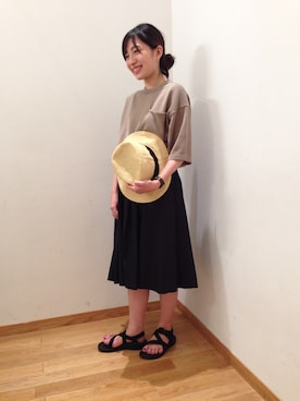 「Chaco（チャコ）のアイテム」を使った、大宮ルミネ店 スタッフさん（レディース・162cm）の夏コーディネート