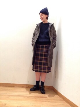 「Morris & Sons」｜大宮ルミネ店 スタッフさん（レディース・153cm）の秋コーディネート