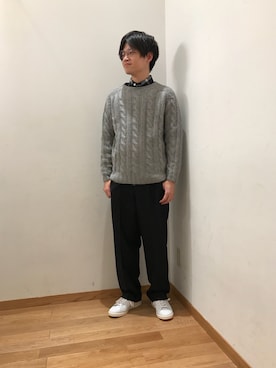 大宮ルミネ店 スタッフさん（メンズ・170cm）の冬コーディネート