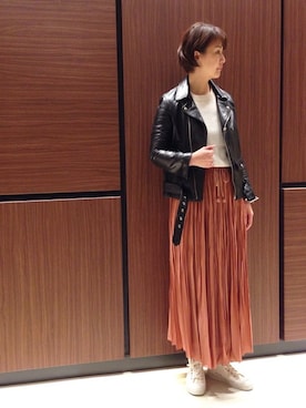 「Morris & Sons」｜大宮ルミネ店 スタッフさん（レディース・153cm）の冬コーディネート