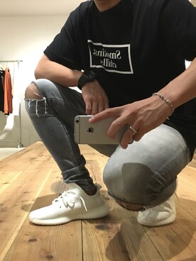 「smokingkills」｜隣 達哉さん（メンズ・175cm）の夏コーディネート