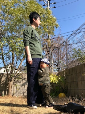 「FRUIT OF THE LOOM（フルーツオブザルーム）のアイテム（ジャケット/アウター）」を使った、いなぼんさん（メンズ・169cm）の春コーディネート