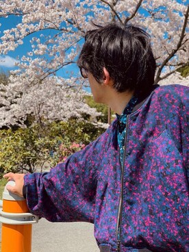 「SHAREEF（シャリーフ）のアイテム（ブルゾン）」を使った、Nakaken【相互】 さん（メンズ・175cm）の冬コーディネート