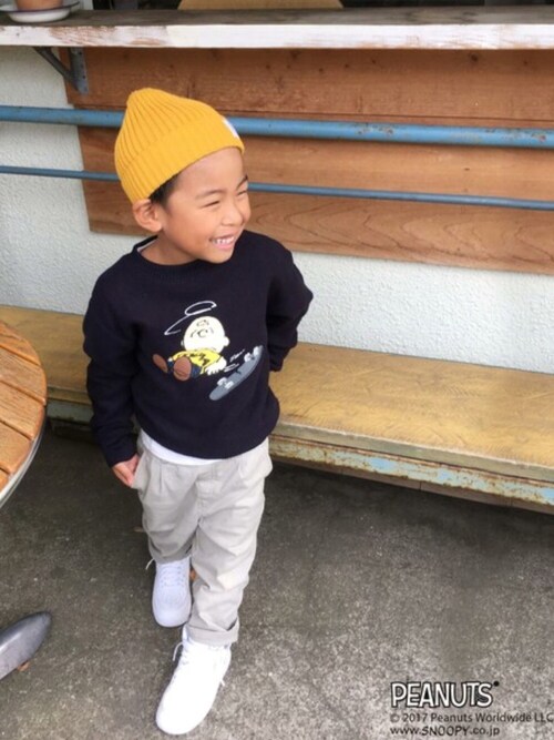 Coen Official Kids Peanutsのスウェットを使ったコーディネート Wear