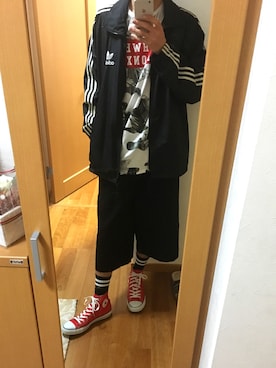 「ゆるゆる」｜「アイテム（ナイロンジャケット）」を使った、ryo0516さん（メンズ・176cm）の春コーディネート