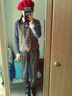 「SM2（エスエムツー）のアイテム（その他アウター）」を使った、ネジさん（レディース・155cm）の冬コーディネート