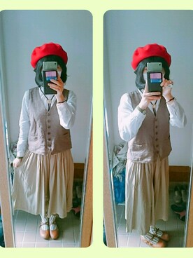 「SM2（エスエムツー）のアイテム（その他アウター）」を使った、ネジさん（レディース・155cm）の春コーディネート