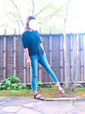 「MONKI」｜Mikako さん（レディース・160cm）の夏コーディネート