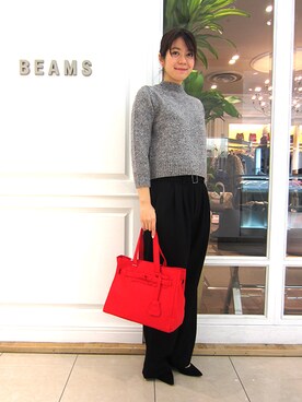 Demi-Luxe BEAMSさん（レディース・157cm）の冬コーディネート