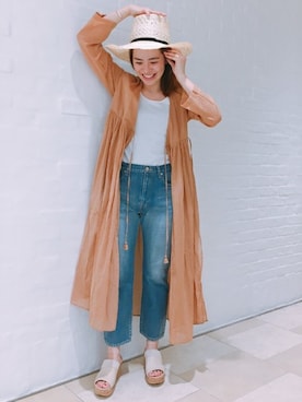 「VONDEL（フォンデル）のアイテム」を使った、Demi-Luxe BEAMSさん（レディース・157cm）の春コーディネート