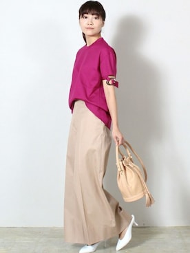 「VONDEL（フォンデル）のアイテム」を使った、Demi-Luxe BEAMSさん（レディース・160cm）の春コーディネート