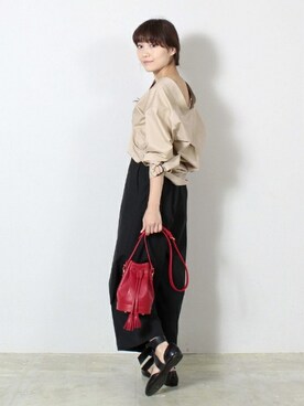 Demi-Luxe BEAMSさん（レディース・160cm）の春コーディネート