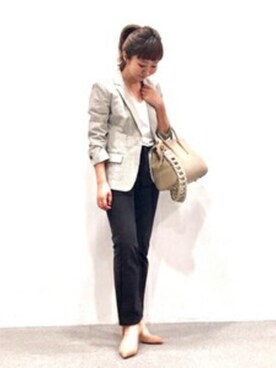 「VONDEL（フォンデル）のアイテム」を使った、Demi-Luxe BEAMSさん（レディース・153cm）の春コーディネート